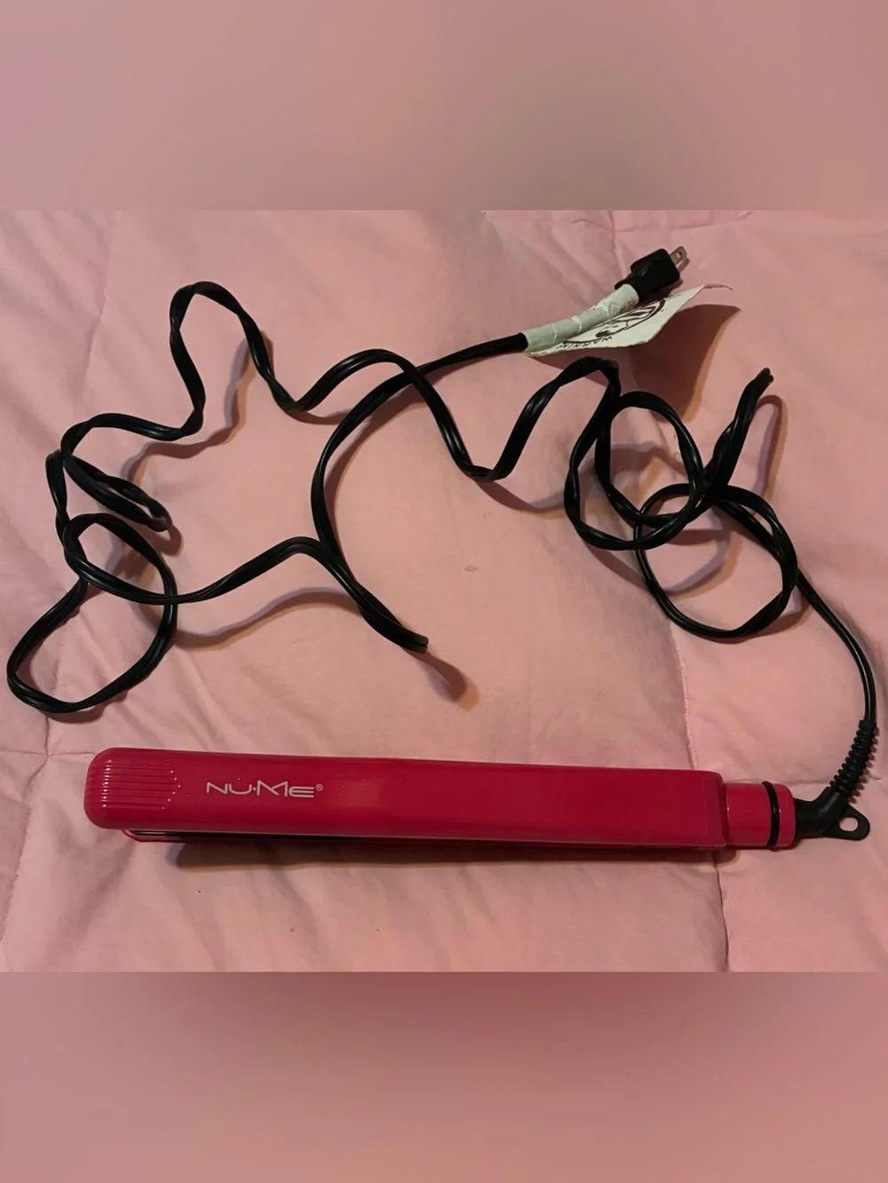 NuMe Power Couple Pink Hair Straightener